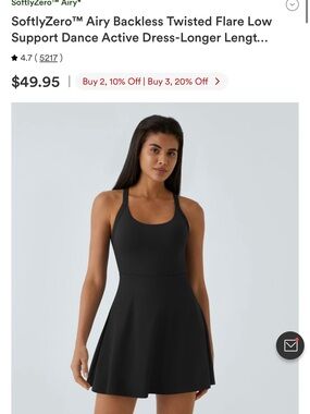 HALARA Black Backless Twisted Flare Midi Dress